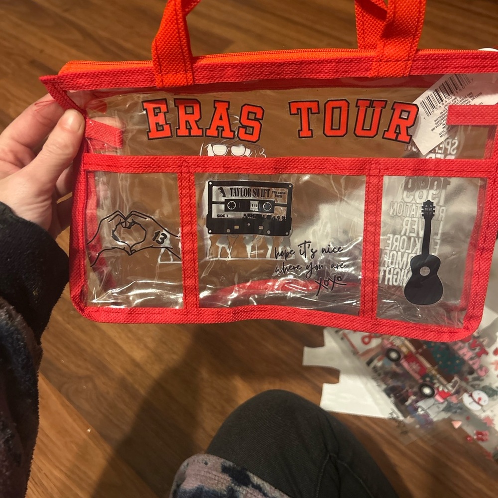 Eras Tour Clear Kids Bag - Red